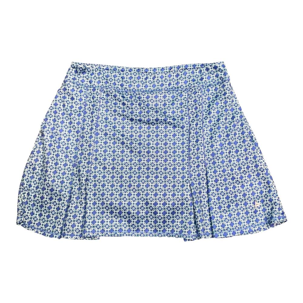 Bermuda Sands Golf Skort Pleated Pull on‎ style Geo Print sz XL Excellent